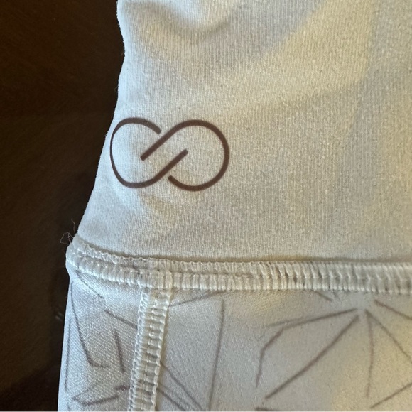 Calia by Carrie Underwood White/Pattern Full Length Mesh Panel Leggings Size S - Picture 10 of 15